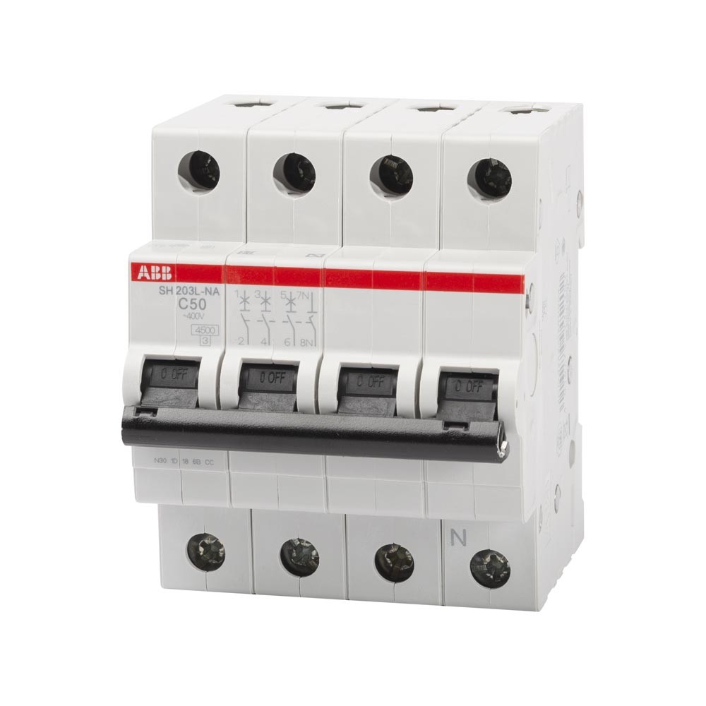 Intrerupator Automat 50A 3P+N C 4.5Ka SH203-L-NA